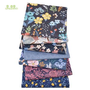 Stof Donkere Bloemen Serie Gedrukt Twill Katoen Stof Patchwork Doek Voor DIY Naaien Quilten Baby Kind Beddengoed Materiaal 230613