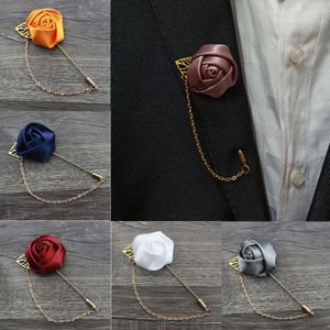 Stoffen bloembroches voor mannen/vrouwen broche pins pakken decoratie revers voor mannen broche voor pakken accessoires