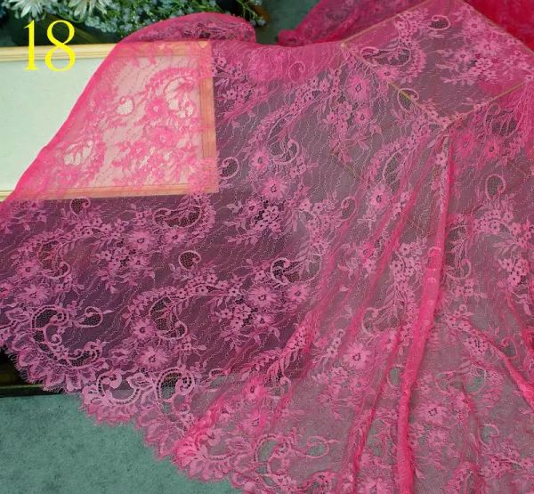 Tissu français robe de voile de mariage dentelle jupe robe dentelle décoration accessoires rideau nappe dentelle tissu