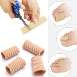 Tissu Gel Tube Bandage Doigt Orteil Protecteurs Orthèses Semelles Soulagement De La Douleur Garde Correcteur Pieds Soins Pédicure Outils