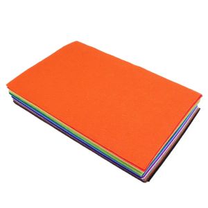 Juego de fieltro duro de tela para manualidades de juguetes y flores de muñecas para coser DIY, 1mm de espesor, tela de poliéster, no tejido 42 unids/lote 20cm x 30cm