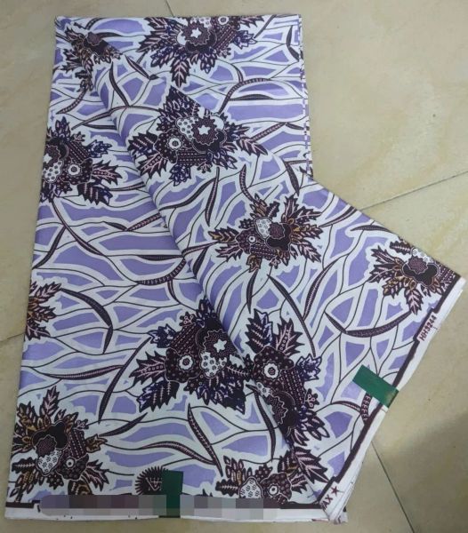 Tela de alta calidad 100% algodón estampados nigerianos africanos tela de cera Ankara verdadera cera Real de Ghana para vestido de fiesta 6 yardas