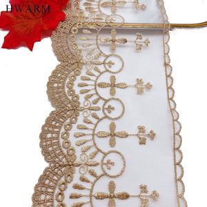 Tela HWARM 10 yardas Catolicismo cristiano Creyentes Cruz Tela de encaje Cinta DIY Costura Accesorios Accesorios Boda Artesanía Falda Adorno Deco 230912