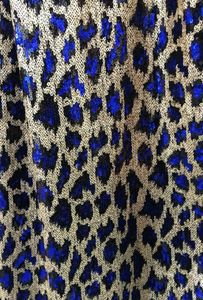 Tissu LASUI 3y1lot magnifique 4 couleurs bleu rouge léopard paillettes broderie dentelle bricolage pour robe de mode robes de bal W00444315239