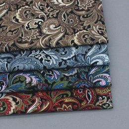 Fabric Liberty Cotton Popline imprimé tissu ethnique Paisley pour coudre à aiguille patchwork bricolage fait à la main par un demi-mètre D240503