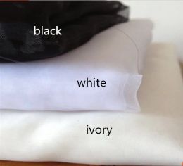 Tissu nouveau 160 cm de large 3 ans / lot blanc pur ivoire noir minuscule trou fin