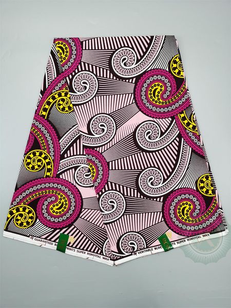 Tela nueva gran oferta tela de cera africana Material de algodón nigeriano Ankara estampado de bloques Batik tela de costura de alta calidad