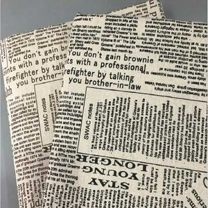 Tela de periódico cora material diy tela de tapicería hecha a mano patchwork impreso algodón Lino resistente tela de algodón 100cm P230506
