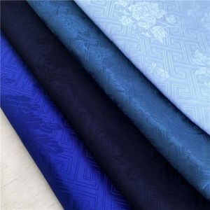 Tissu Jacquard pivoine au mètre, motif foncé, pour vêtements Cheongsam, couture Hanfu, tissu uni, lisse et brillant, doux pour la peau