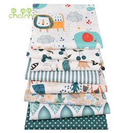 Stof Gedrukt Twill Katoen Stof est Groen Cartoon DIY Naaien Quilten Huishoudtextiel Materiaal Voor Baby kinderen Beddengoed Shirt 230613