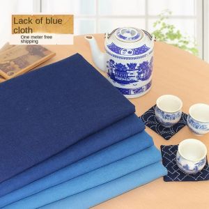 Tissu coton pur bricolage fait à la main indigo batik tissu herbe teinte vieille tissu bleu sashiko étudiante robe de femme tissu