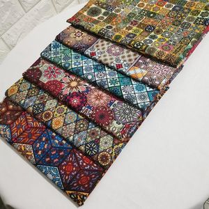 Stoffen naaien stof Boheemse stijl mandala 100% katoenen bedrukte boho kleding diy poppenjurken handgemaakt patchwork per halve meter 230419