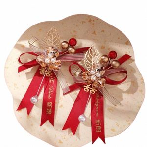 tissu simulati fr Bridesmaid Parents décoratif chinois corsage de gronom broche broche broche corsage de mariage l3hi # #