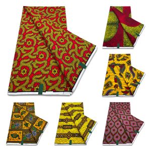 Tela suave 100% algodón Real cera Ankara tela garantizada alta calidad tela de impresión de cera africana vestido de novia de mujer 6 yardas Tissu Pagne