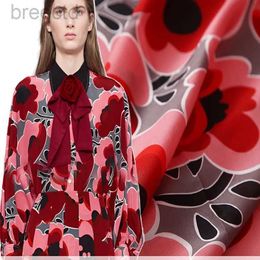 Tissu printemps et estival Impression numérique Tissu de crêpe G Tissu textile en polyester pour la chemise de robe Haute couture personnalisée D240503