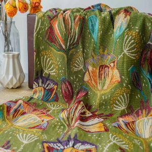 Tissu Jacquard teint en fil épais, 50cm x 150cm, motif Lotus pour femmes, automne-hiver, sacs rigides pour robe, bricolage, tissu à coudre