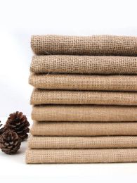 Stof verdikt jute stof per meter voor tapijtkussen handtassen naaien slijtvast textiel twill patroon hydrofoob ademend