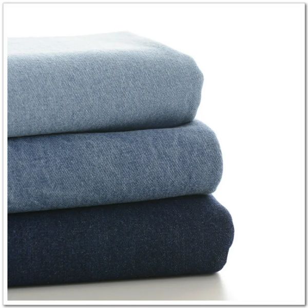 Tissu épaississant bleu coton Denim tissu pour jeans bricolage couture artisanat t-shirt vêtements de mode coton denim faisant du matériel 50*140 cm