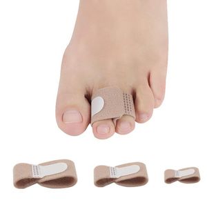 Fabric Toe Finger Straightener Hammer Toe Hallux Valgus Corrector Bandage Toe Separator Splint Wrap Foot Stretcher Care Tool F3609