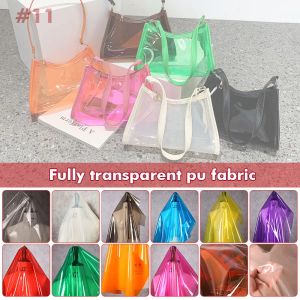 Tissu Transparent TPU Tissu Multicolore Film Plastique PVC DIY Sac En Cristal Imperméable Vêtements De Scène Décor Imperméable Manteau Tissu De Créateur