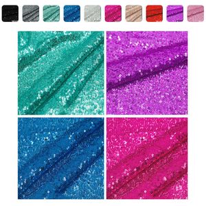 Stoffenbreedte 130x50cm Sparkly Rose Gold Silver Glitter Paillin Fabric voor kledingpodium Party Wedding Div Decoration P230506