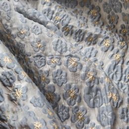 Tissu fil teint en or orage fleur en relief jacquard sacs tissu chaussures robe diy couture tissu 50cmx140cm