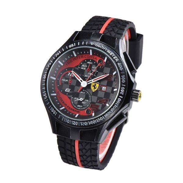 Fabuleuse montre de sport de voiture en forme de volant de haut niveau, montres à quartz bleues et noires