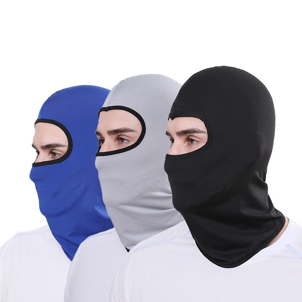 Face Balaclava Masca de esquí Cover Cool Summer Seda de seda UV Cover para mujeres Bandanas de magia deportiva al aire libre 27 colores Al por mayor