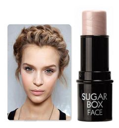 Face Bling Makeup Highplighter Stick Shimmer Sighting Powder Creamy Texture Silver Shimmer Light Brand Sugar Box4102267