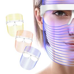 Dispositif de soins du visage blanchissant les rides estompées masque à la maison Essence instrument auxiliaire multifonctionnel sept couleurs lumière beauté 231128