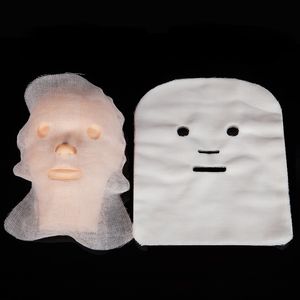 Appareils de soins du visage 100PCS Pur Coton DIY Beauté Masque Salon De Gaze Jetable Absorption D'eau Très Non Irritant Doux 230701