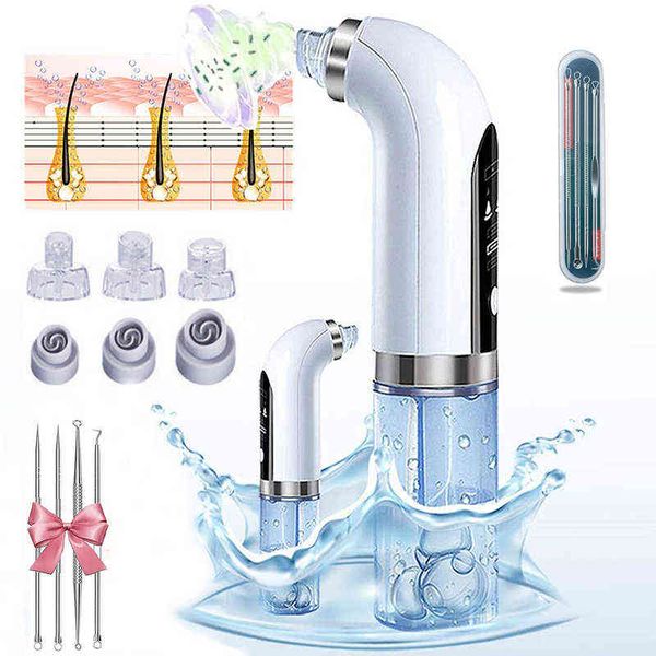 Dispositifs de soins du visage 2022 Blackhead Remover Pore Aspirateur Électrique Micro Petite Bulle Facial Cleasing Machine Usb Rechargeable Beauty Device 0727