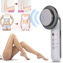 Face Care Devices 3 in 1 EMS Infrarood Ultrasone Body Massager Ultrasound Slimming V Beauty Health Electric Lifting Machine 230418