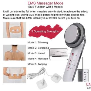 Face Care Devices 3 In 1 Trasonic Cavitation Vet Burn Slimming Hine met 200G Celliet Cream Anti Set EMS Body Masr Drop Delivery Hea OT8FO