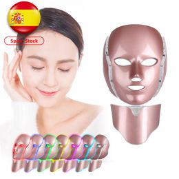 Gezichtsverzorging Apparaten 7 Kleur LED Masker Pon Therapie Anti Acne Rimpel Witter Huidverjonging Schoonheid Machine 230617