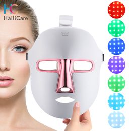 Gezichtsverzorgingsapparaten 7 kleuren LED-masker Pon-therapie Huidverjonging Anti-acne Rimpelverwijdering Verhelderend huidverzorgingsmasker Schoonheidsapparaat 230920