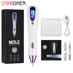 Face Care Devices 9 Level LCD Laser Plasma Pen Mol Tattoo Remover Spreckle Wart Tag Removal Skin Dark Spot Tool Beauty Machine 221122