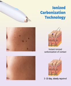 Dispositifs de soins faciaux 9 Mode Plasma Freckle Retirez le stylo de verrure de verrure Tatouage Tatouage Instruments Claignier de repérage de l'étiquette de peau 2747635