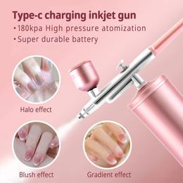 Face Care Devices Airbrush Nail Manicure 180KPa 2 snelheden zuurstofinjector voor nagels kunst tattoo ambacht