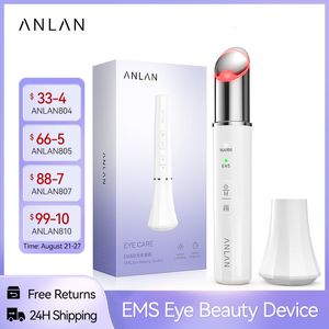 Dispositivos de cuidado facial ANLAN EMS Dispositivo de belleza para ojos Microcorriente Antiarrugas Eliminar bolsas de ojos Círculos oscuros Terapia de luz Instrumento de masaje para levantamiento de ojos 230824