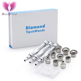 Apparaten voor gezichtsverzorging Beauty Star Diamond Microdermabrasie 9 Tips 3 toverstokjes Dermabrasie Huidpeeling Comedondrukker Gezicht Huidverzorging Salon 230621