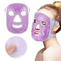 Dispositifs de soins du visage Compresse froide Masque de beauté Réutilisation Creux Eye Ice Cooling Éliminer l'œdème Soulager la fatigue 231121