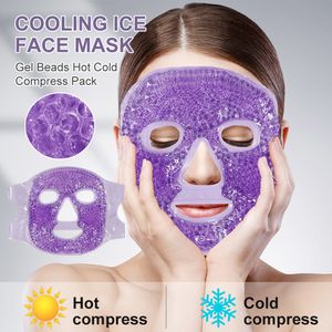 Dispositifs de soins du visage Masque de glace rafraîchissant pour les yeux Masque de gel Perles Compresse froide Pack Masque de gel de glace réutilisable Soulagement de la pression Yeux gonflés Migraine Soins de la peau 230901