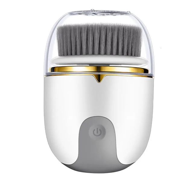 Dispositivos de cuidado facial Limpiador eléctrico Cepillo de masaje recargable Instrumento de lavado para niña Limpieza profunda automática Exfoliante de piel 231115