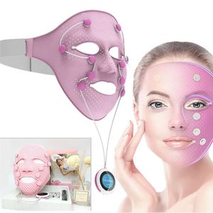 Gezichtsverzorgingsapparaten Elektrisch EMS Trillingen Schoonheid Massager SPA Gezichtsmasker Kinwang Lift Up Afslankmachine Anti-rimpel Magneetmassage 231130