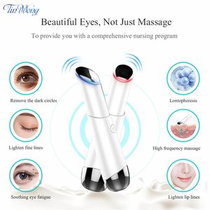 Appareils de soins du visage appareil de Massage électrique des yeux appareil de thérapie par ions négatifs Pon thérapie soulagement des rides masseur Anti-âge 231013