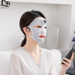 Dispositifs de soins du visage Masque électrique Importateur EMS Appareil de beauté Machine Vibration Beauté Masseur Peau Serrer Levage Spa Masque Facial 230905