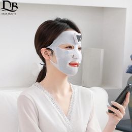 Dispositifs de soins du visage Masque électrique Importateur EMS Appareil de beauté Machine Vibration Beauté Masseur Peau Serrer Levage Spa Masque Facial 231114