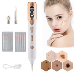 Dispositifs de soins du visage Stylo plasma électrique 9 modes LED Tache de rousseur Supprimer le stylo Taupe Verrue Spot Remover Lumière bleue Beauté Appareil à usage domestique Portable Rechargeable 220926