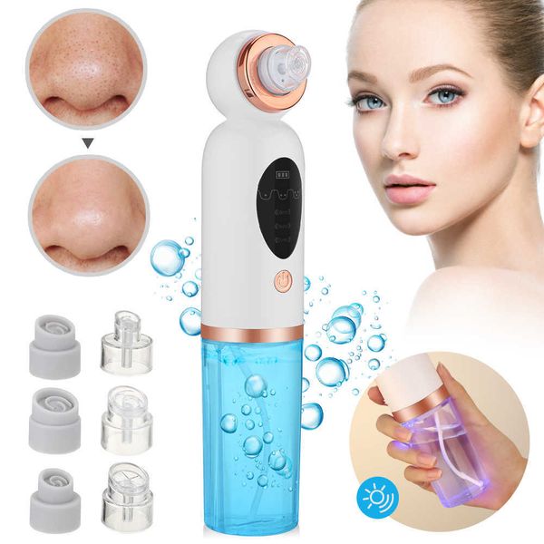 Appareils de soins du visage électrique petite bulle dissolvant de points noirs aspirateur usb charge cycle de l'eau nettoyeur de pores bouton d'aspiration outils de suppression de l'acné extracteur 230630